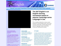 24/7 English Online Learning screen shot.