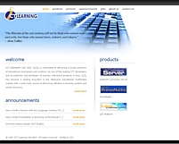 ICT Learning website screen shot.